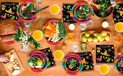 Fiesta Party Decorations Mexican Party Supplies Cinco De Mayo Tableware Plates