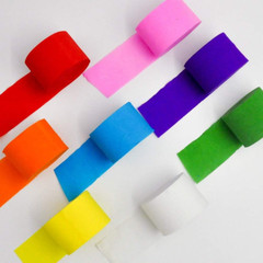 8 Rolls Crepe Paper Streamers in 8 Colors, Wedding Birthday Baby Shower Graduati