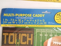 Football party themed multi-purpose caddy for display(sealed)