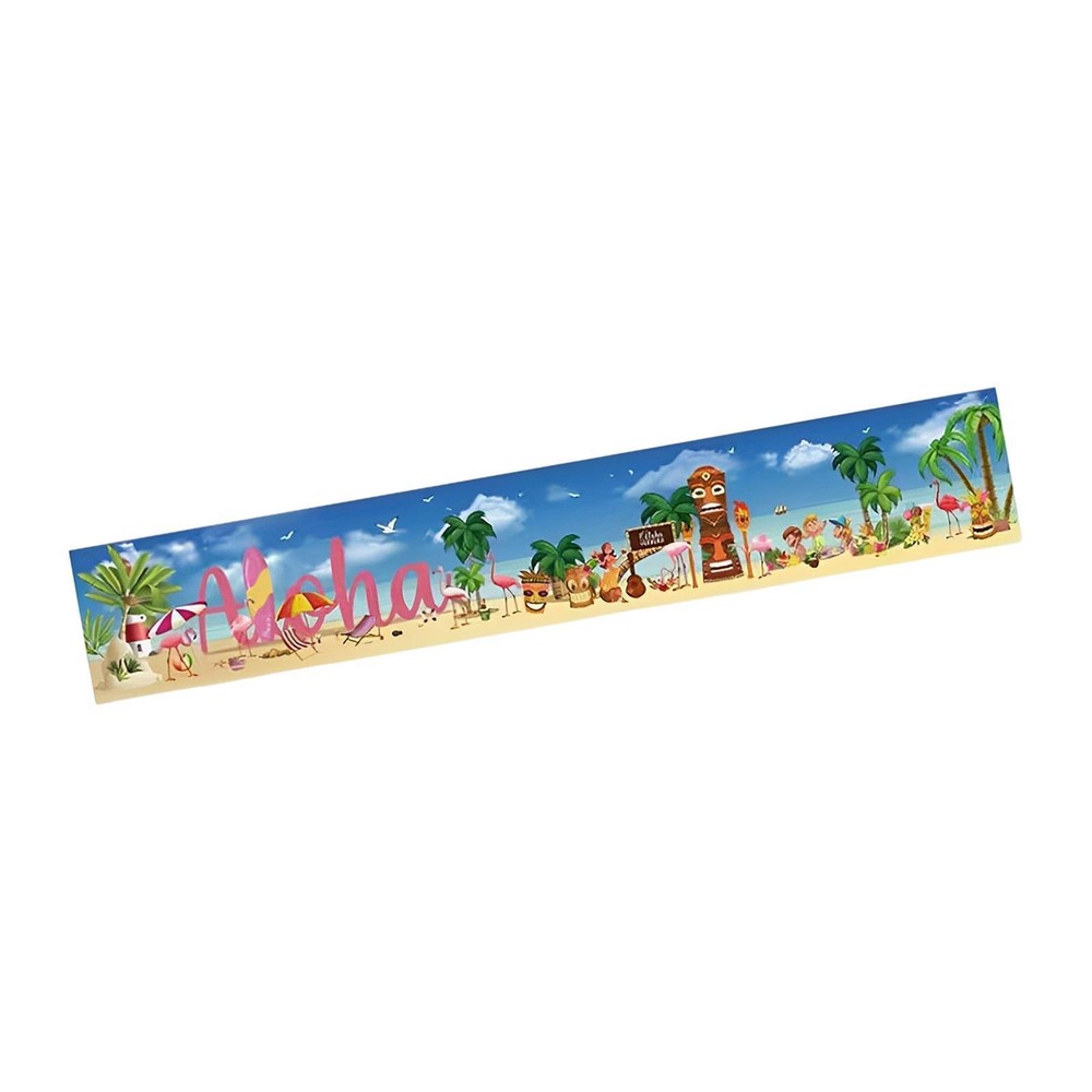Hawaiian Banner 19.68x118inch Luau Hawaiian Party Decorations Tropical Beach