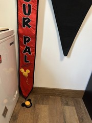 Disney Hidden Peeking Mickey Mouse Happy Birthday Party Embroidered Felt Pennant