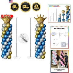 Balloon Column Stand Kit Sets of 2, 7 Feet Height Adjustable Balloon Tower Pi…