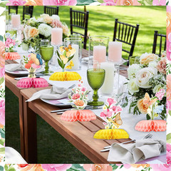 Spring Party Decorations 9 Pcs Butterfly Table Centerpieces, Flower Butterfly Bi