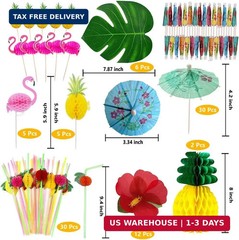 Tropical Luau Party Decorations Set Hawaiian Beach Theme Party Favors Luau Party