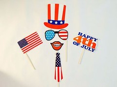 Independence Day Photo Booth Props, 4th of July Party Decorations, Favors, USA