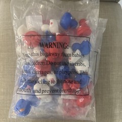 MUST HAVE! So Cute! BUY BULK! 🇺🇸 “CELEBRATE 250” Qty: 72 PATRIOTIC DUCK TRIO!