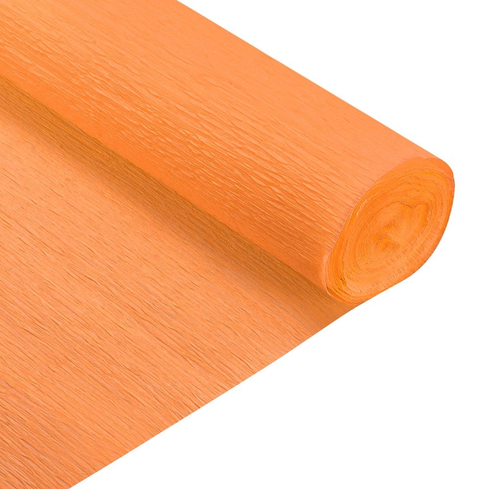 Crepe Paper Roll Crepe Paper Decoration 7.5ft Long 20 Inch Wide, Orange Yellow