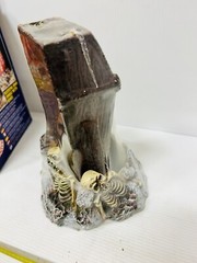 Halloween Candle Tomb With Skeleton Vintage New!!!