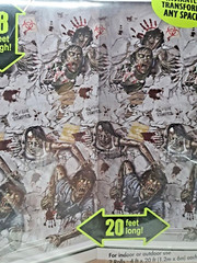 ZOMBIE Room Roll Spirit Halloween Decor 2 Rolls 4 ft X 20 ft New in Pkg