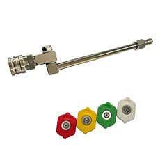 Stainless Steel Cleaning Nozzle with Adjustable Spray Angles for HVAC Work