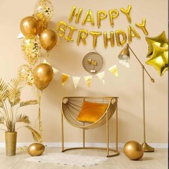 Happy Birthday Banner & Balloon Kit – 25pcs Blue Party Decor Set with Letters