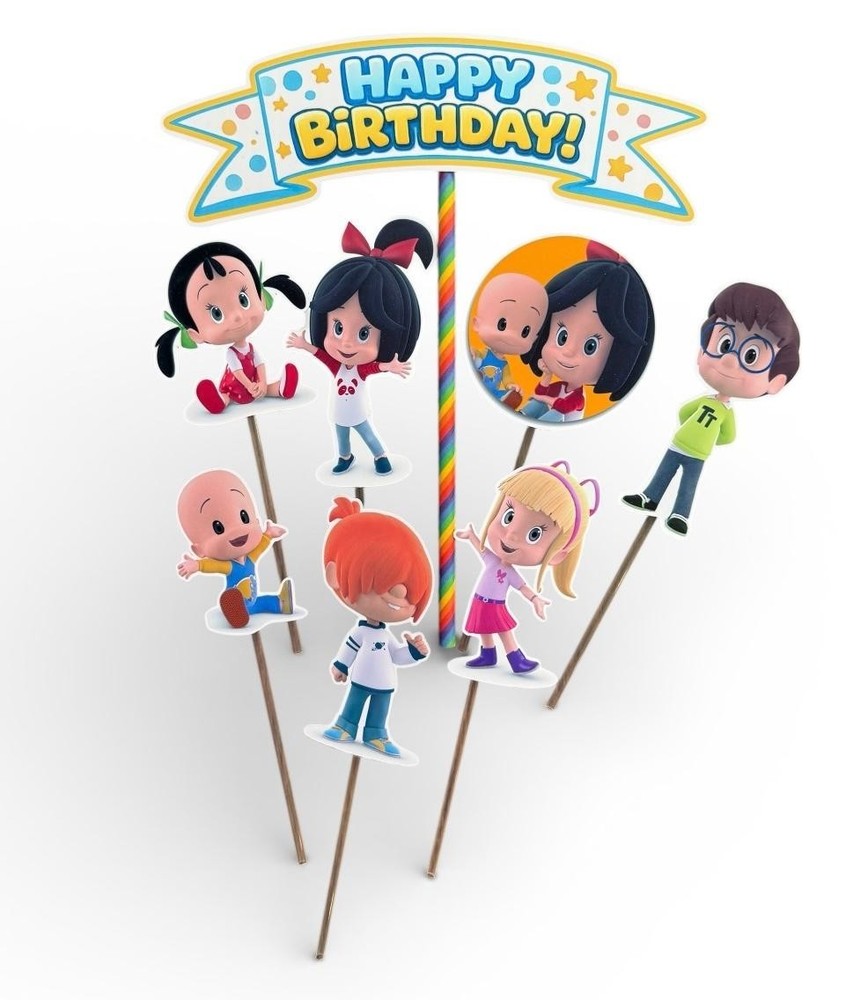 Happy Birthday Cleo & Cuquin Themed Cake Topper