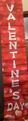 71 x 12 Inches Valentine’s Day Lighted Banner for Doorway, Porch, Yard