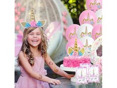 142 PC Unicorn Birthday Party Kit