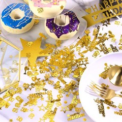 3000 PCS Gold 50th Anniversary Confetti Glitter Table Scatter Decorations