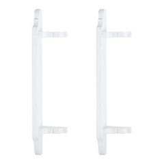 2Pcs Mini House Storage Rack Models White Storage Racks Miniature Furniture