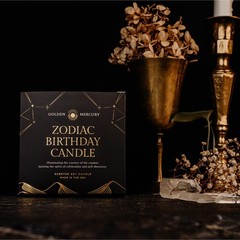 Personalized Aries Zodiac Candle – April 17th Soy Wax, Unique Astrology Gift for