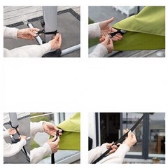 Stabilize Your Outdoor Umbrella with Adjustable Ratchet Strap 17-275 cm
