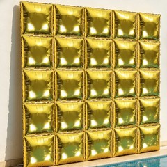 50 Pcs Balloon Wall Backdrop Kit Aluminum Foil Decorative Balloons