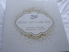 Merry Expressions 10 Inch Gold Card Box – Party – Cards – $$ – Never Used