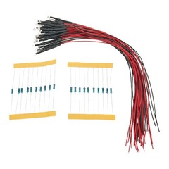 For Building Layout! 20*LED Light Strip 12V~18V 20mA/30mA 20pcs With Cable