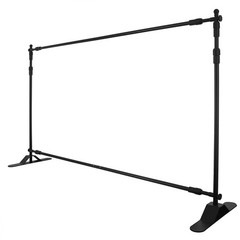8’x10′ Adjustable Banner Stand Heavy-Duty Step and Repeat Backdrop Telescopic