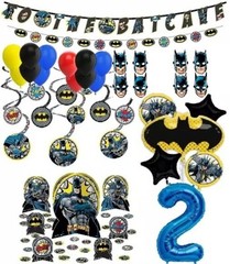 Batman Birthday Party Decorations Jumbo DoubleBanner Balloons 1 to 9 HeroesUnite