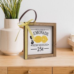 Lemonade Stand Decorations, Wooden Lemonade Sign, Indoor Summer Lemon Themed …