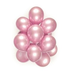 Metallic Balloons，Metallic 12inch Balloons,50pcs Metallic Light Pink