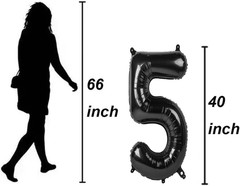 50Th Birthday Decorations Set Women and Men, Black Gold 50 Birthday Decoration B