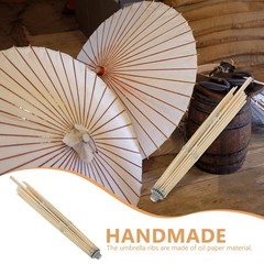 Luxshiny Umbrella Frame Replacement 32.28In Folding Oil Paper Umbrella Stand …