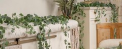 8Pcs Eucalyptus Garland,Artificial Eucalyptus Leaves Table Greenery Garland
