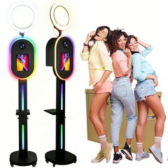 Portable iPad Selfie Photo Booth Selfie Station Instant Photo Printing for Party