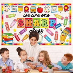 Back To School Bulletin Board Decoration We Are One Sharp Class Cutouts