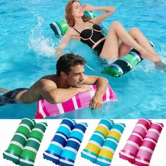 4 Pack Inflatable Pool Float Hammocks, 4-in-1 Water Floating Mesh Chair for A…