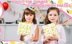 Pink Lemon Party Supplies,40Pcs Lemon Party Napkins Summer Fruit Party