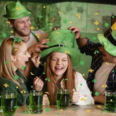 200 PCS St. Patrick’s Day Confetti Decorations for Table, Irish Lucky Shamroc…