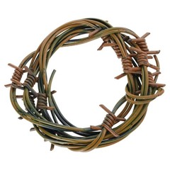 Fake Rusted Barbed Wire Halloween Decorations Plastic Barb Wire Decorations