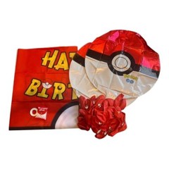 Pokemon Birthday Ballons & Banner Set