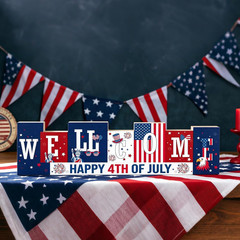 4Th of July Decorations – Summer Decorations for Home Double-Sided Different The