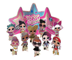 LOL SURPRISE! «We Run the World» Metallic Star & 10 Doll Centerpieces Decor Kit!