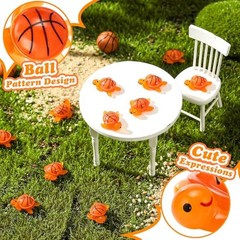 10 Pcs Mini Resin Team Gifts Turtle Emotional Sports Gifts Small Basketball