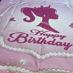 Pink Pearl Princess Birthday Backdrop, 5×3 Girl’s Party, Crown & Sparkle Design