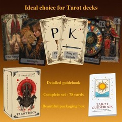 Eternal Arcana Tarot Deck, a Minimalist 78-Card Deck, Tarot Cards with Guideb…