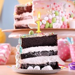 32 Pieces Number Birthday Candles Gold Cake 1.8 inches,