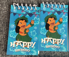 Lilo & Stitch Party Supplies Mini Notepads Happy Birthday Party Favor Set of 8
