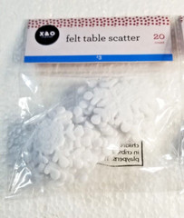 Felt Snowflakes Table Scatter Crafts Scrapbooking DIY +++2 Packs of 20 White