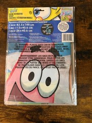 SpongeBob Square Pants Giant Scene Setter Wall Decorating Kit 5 Piece Set 6 Ft