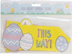 15 Easter Egg Hunt Arrow Signs Children Trail Hunting Game Decorations Kids Fun