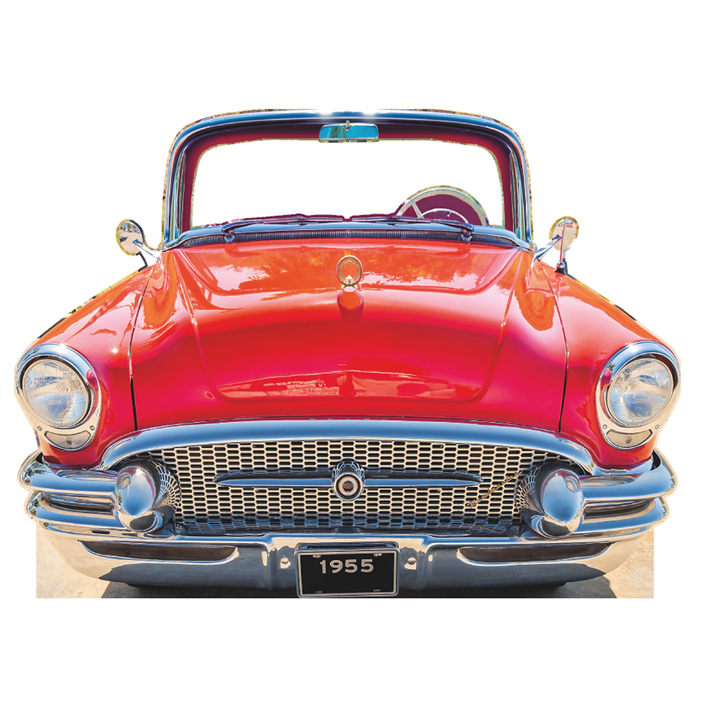 SS11040 Classic Red Car Coupe 1955 Stand in Cardboard Cutout Standee Standup